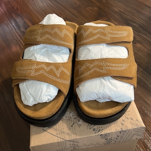 Free People Western Slides Size 10 - Picture 2 of 10